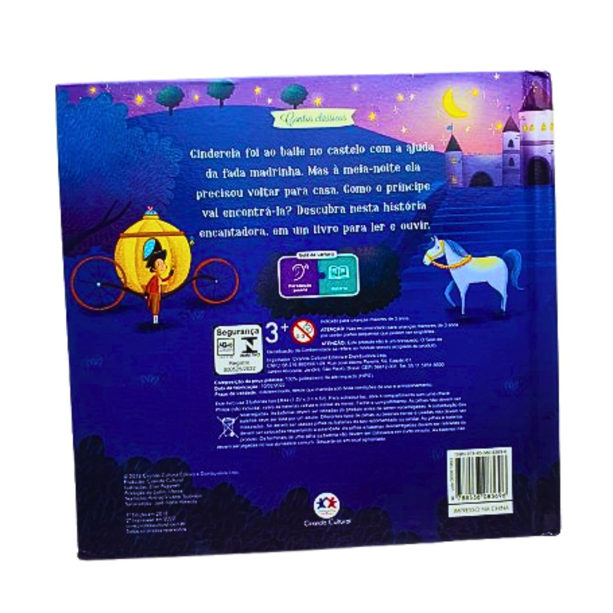 Livro Infantil Sonoro Contos Clássicos Cinderela / Ler E Ouvir - Ciranda Cultural Livro Infantil Sonoro Contos Clássicos Cinderela / Ler E Ouvir - Ciranda Cultural
